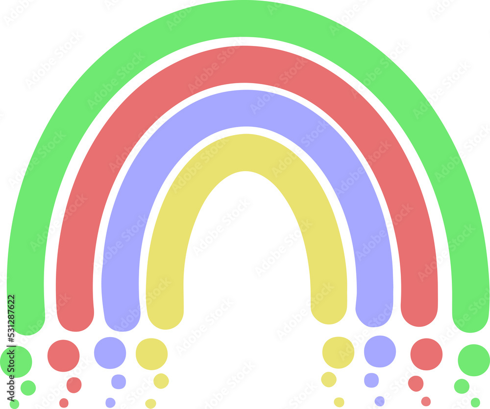 Fototapeta premium Colorful rainbow pattern Illustration 