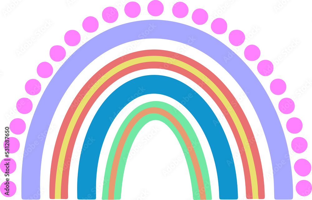 Fototapeta premium Colorful rainbow pattern Illustration 