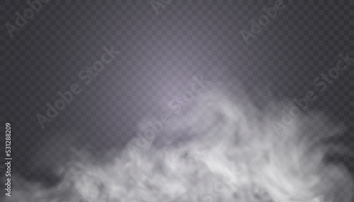 Vector texture Smoke, Steam, Clouds translucent effect for design and illustrations. 