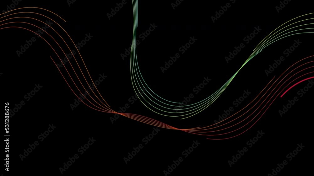 Colorful curved wavy lines abstract minimal background. Seamless looping motion design. Video animation Ultra HD 4K 3840x2160 Colorful curved wavy lines abstract minimal background. Seamless looping motion design. Video animation Ultra HD 4K 3840x2160