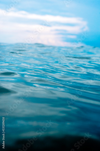 ocean surface with reflection 