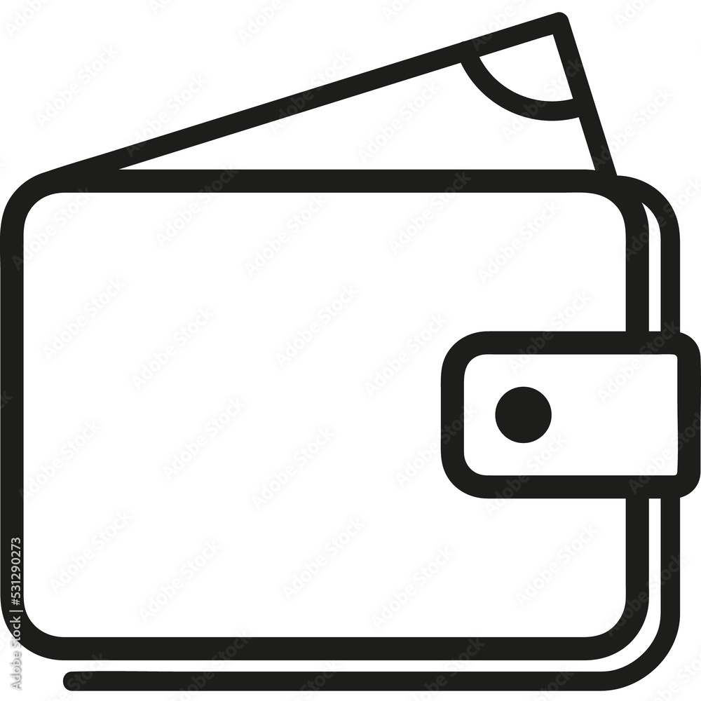 Icon of wallet with cash money; The PNG illustration of personal finance without background
Icon of wallet with cash money; The PNG illustration of personal finance without background