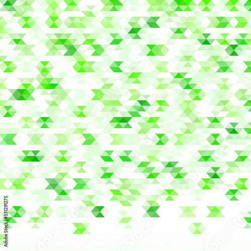 Green triangles. Geometric background. Abstract vector background. eps 10