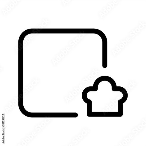 restaurant, cafe icon set, on white background, eps 10.