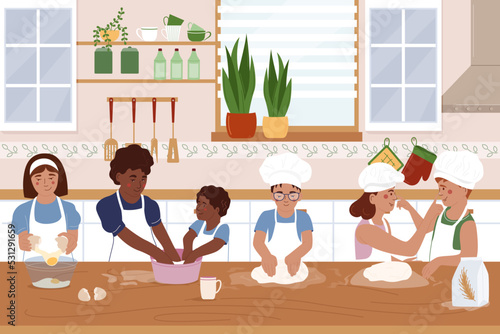 Childish Cooking School Flat Poster