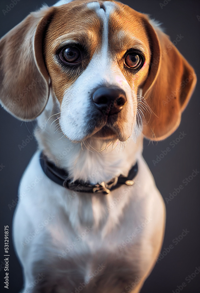 Beagle dog portrait 9