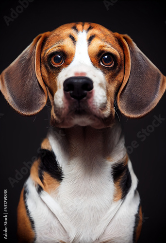 Beagle dog portrait 5 © Umka art