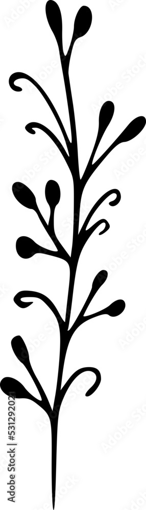 Wildflower Clipart Illustration Vector