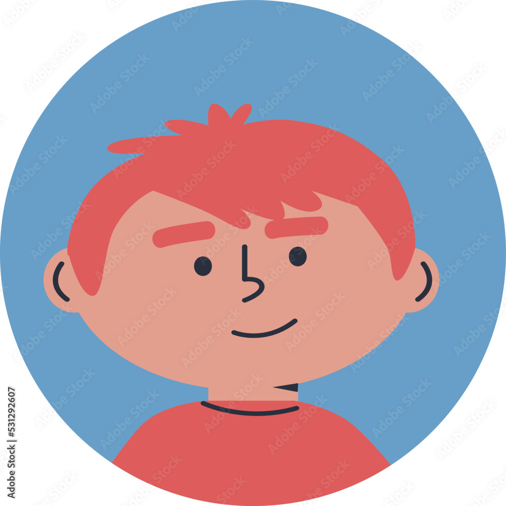 Little boy avatar vector. Funny cartoon kids characters. Happy kids Profile icons. Icons for games, online communities, web forums. Vector illustration in flat cartoon style Little boy avatar vector. Funny cartoon kids characters. Happy kids Profile icons. Icons for games, online communities, web forums. Vector illustration in flat cartoon style