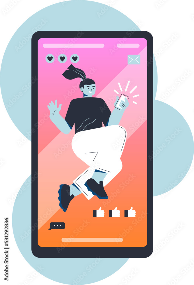 Online shopping banner, mobile app templates. Vector illustration in cartoon style Online shopping banner, mobile app templates. Vector illustration in cartoon style