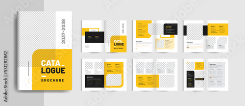 modern product catalogue design or furniture product catalog magazine template colorful and editable text and vector cc file
