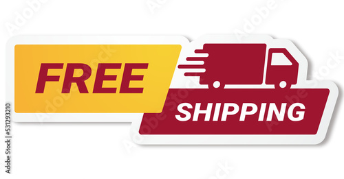 Free Delivery badge sticker transparent png design element