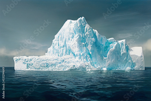 Iceberg in the ocean, ice, north © Pandora Designs