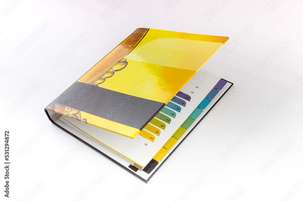 folder with a document booklet folder with a document booklet