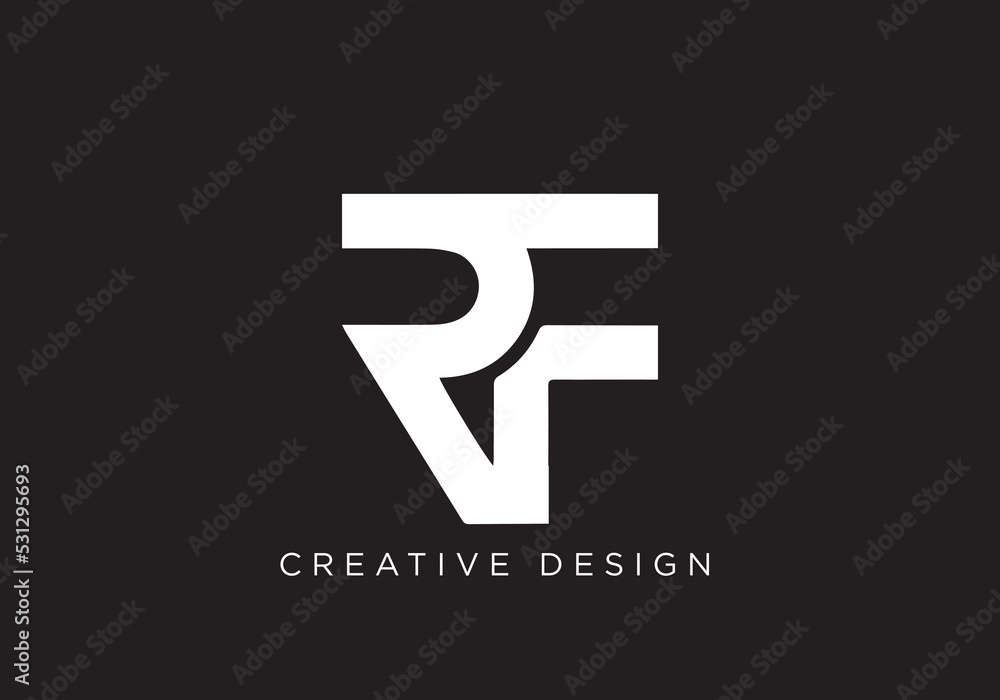 Letter RF Logo Design , RF Icon Letter RF Logo Design , RF Icon