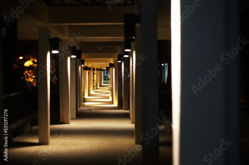 Fototapeta corridor at night
