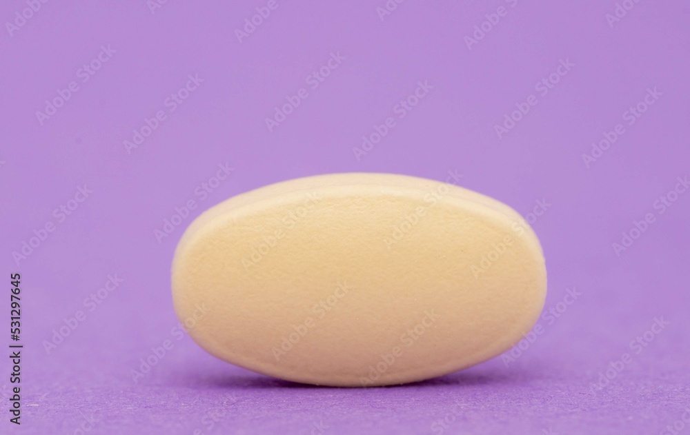 medical pill isolated on color background medical pill isolated on color background