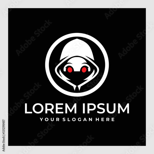 hacker character logo