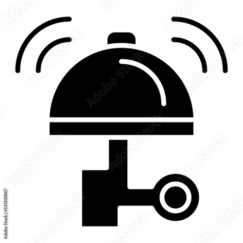 Cycle Bell Glyph Icon