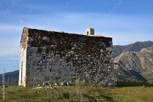 Eglise romane San Michele à Pietralba. Corse photo