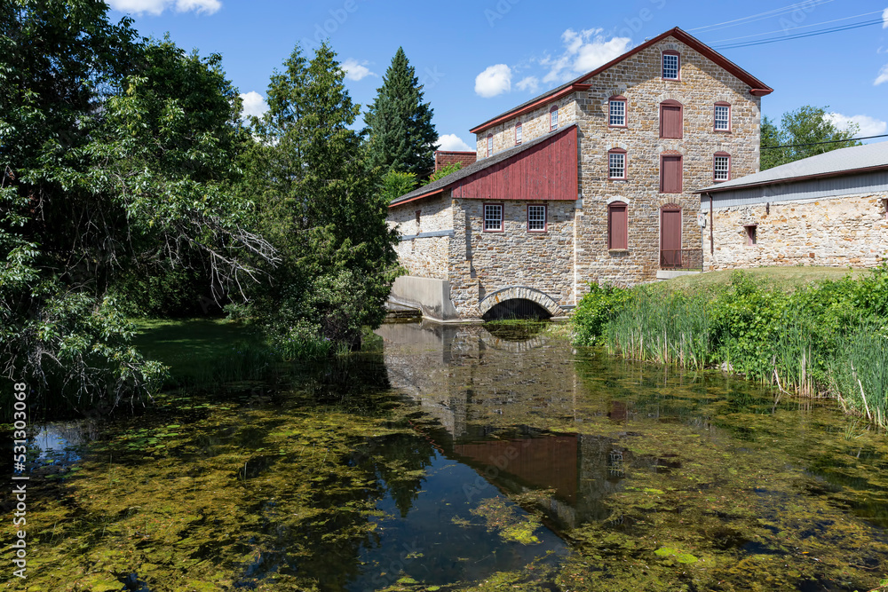 The Old Stone Mill in Delta, Ontario, is part of the town's heritage.