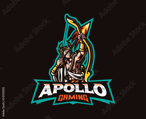Apollo god mascot logo design