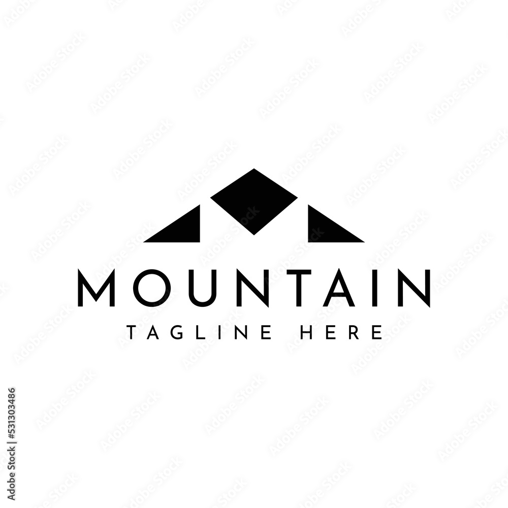 minimal mountain logo design minimal mountain logo design