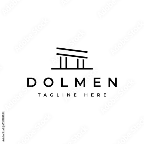 Bilde på lerret simple dolmen logo design