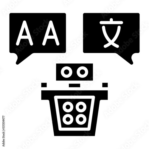 Translator Glyph Icon