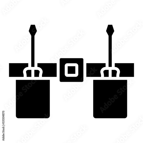 Work Belt Glyph Icon