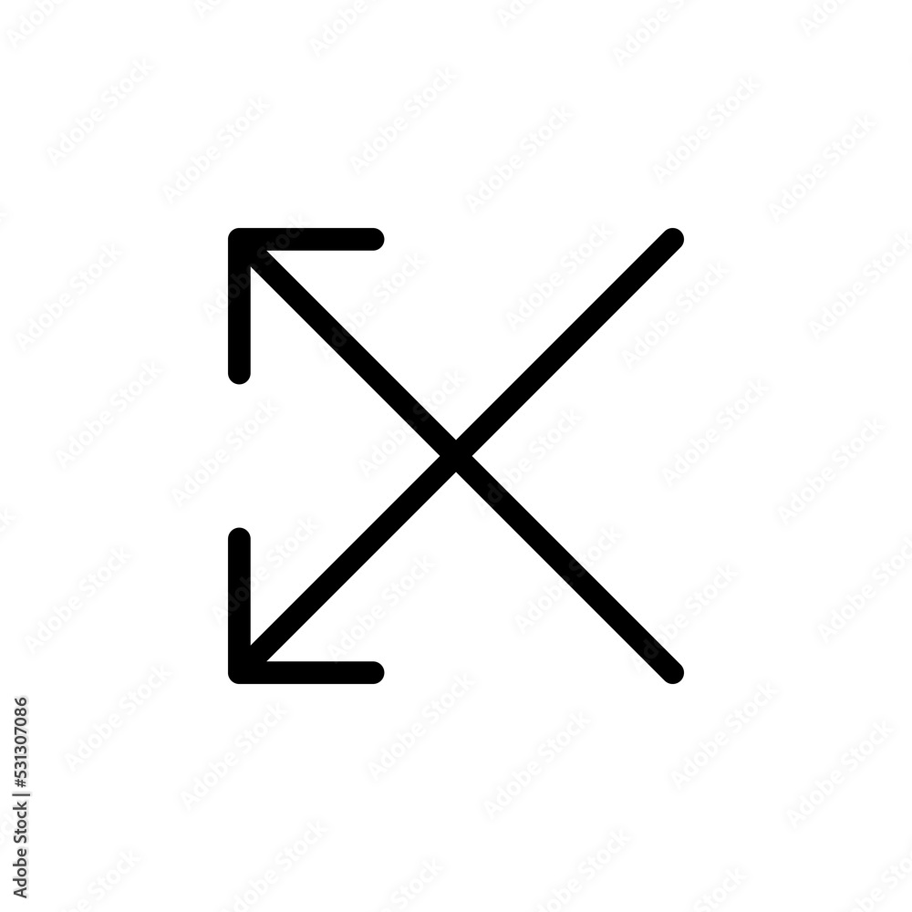 Arrow sign symbol line icon suitable for any purpose Arrow sign symbol line icon suitable for any purpose