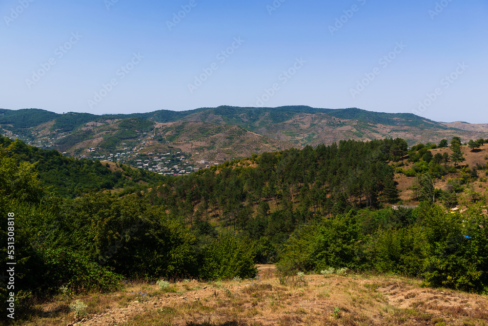 Nature landscape with Koghb village, Armenia