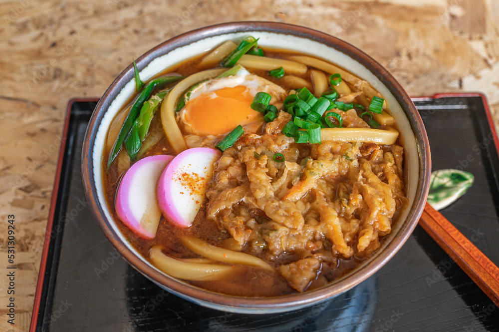 かき揚げ天入り味噌煮込みうどん かき揚げ天入り味噌煮込みうどん