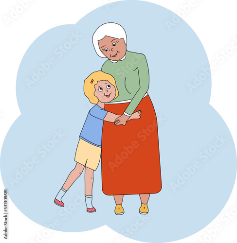 granddaughter came to visit her grandmother