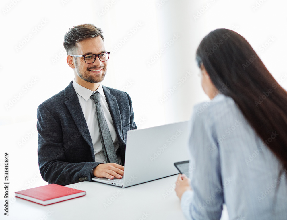 young couple agent lawyer meeting office house agreement document deal contract real estate investment young couple agent lawyer meeting office house agreement document deal contract real estate investment