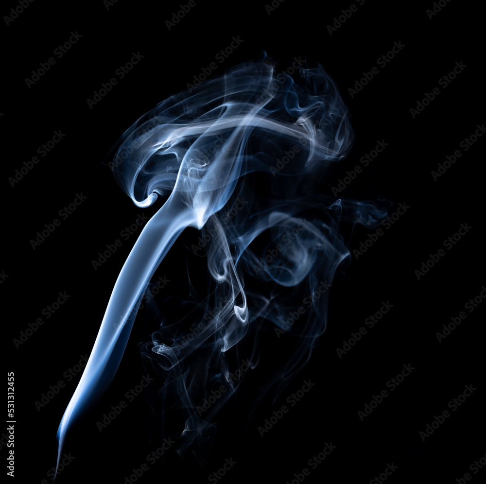 Smoke design with black background Smoke design with black background