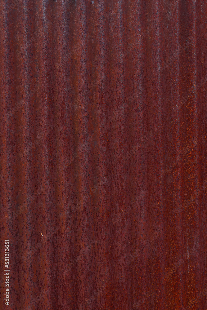 Rust that corrosion metal surfaces causes strange colors. The surface ...