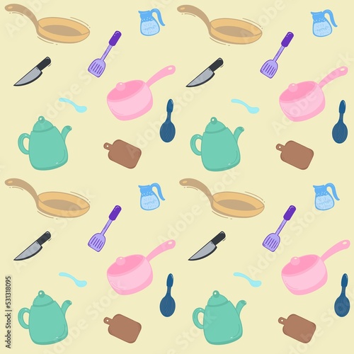 seamless pattern with tools
