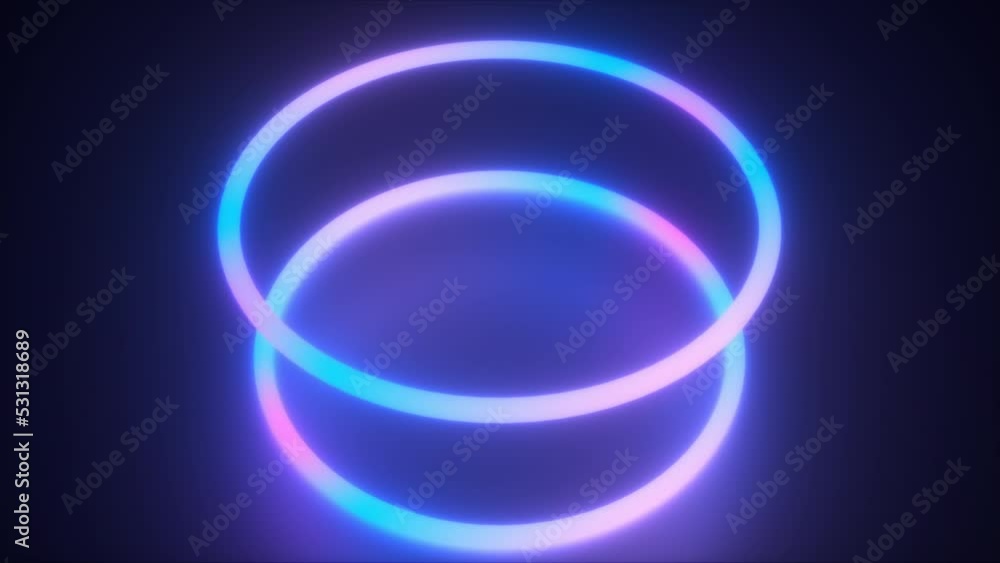 Neon rings. Computer generated 3d render Neon rings. Computer generated 3d render
