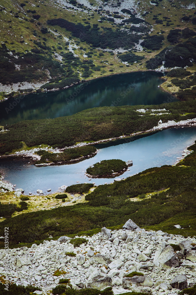 Fototapeta premium Tatry, Stawy Gąsienicowe, Kurtkowiec