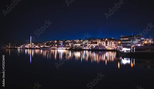 Oslo City lights  at night