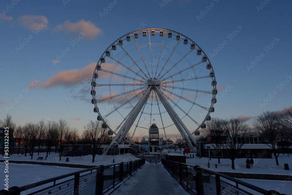 Grande Roue de Montreal en hive