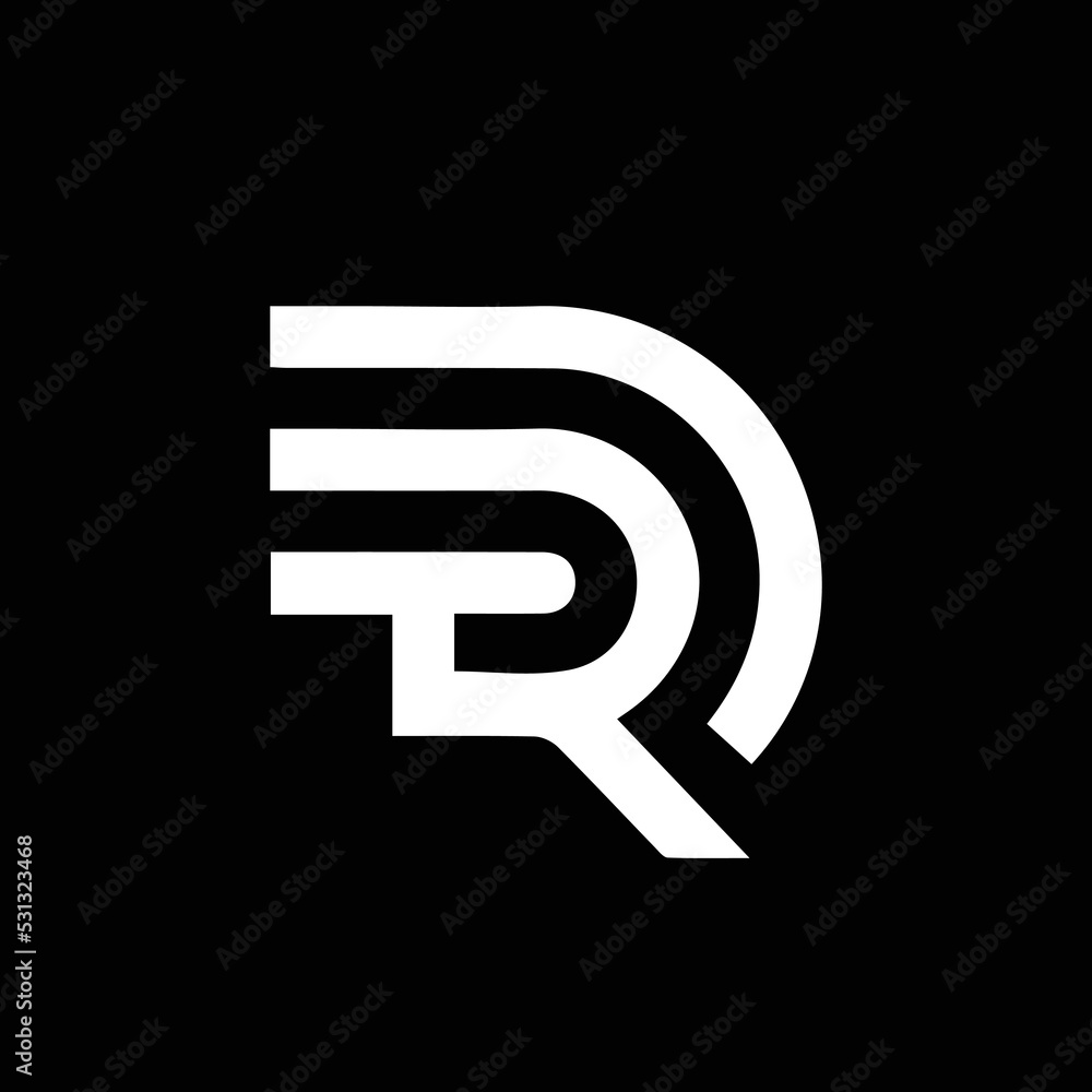 TRD TRD Logo Design, Creative Minimal Letter TRD TRD Monogram Stock ...