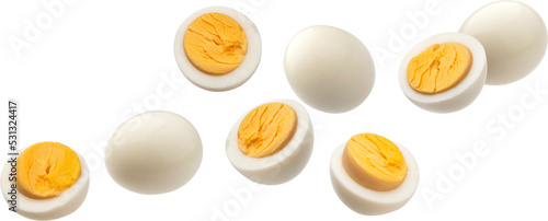 Photographie Boiled egg isolated