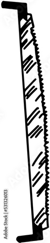 cabinetmaker's and carpenter's tools saws in vector