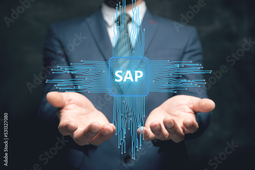 SAP System Software Automation concept in motherboard.