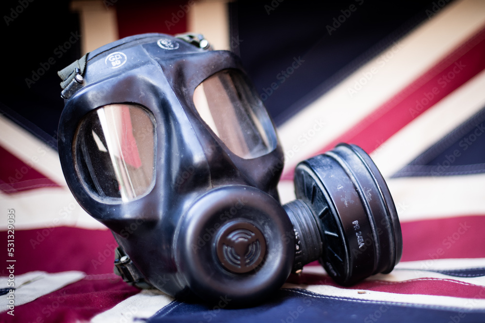 Naklejka premium gas mask