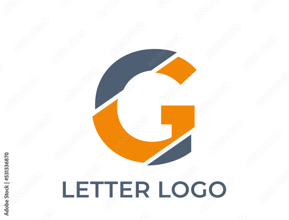 letter g logo design. alphabet creative logotype. isolated vector image ...