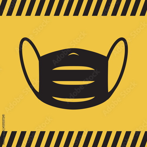 Logo port du masque obligatoire.