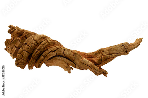 Curved dry wood from the desert  isolated on transparency photo png file 